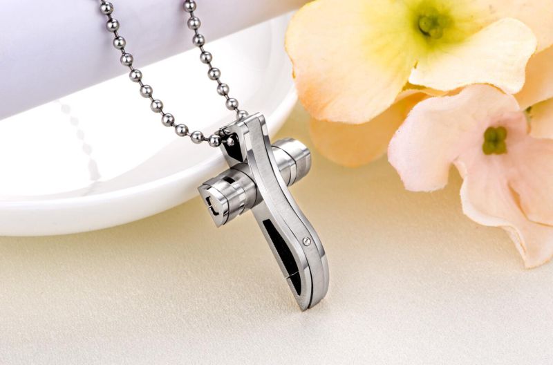 Hdx Stainless Steel Jewelry Diamond Cross Pendant