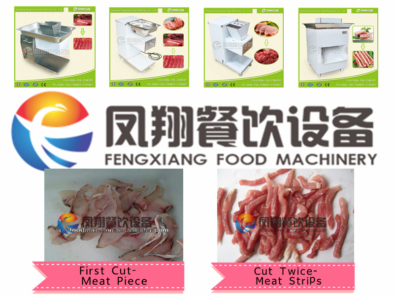 Industrial Fresh Meat Strips and Slice Cutting Machine