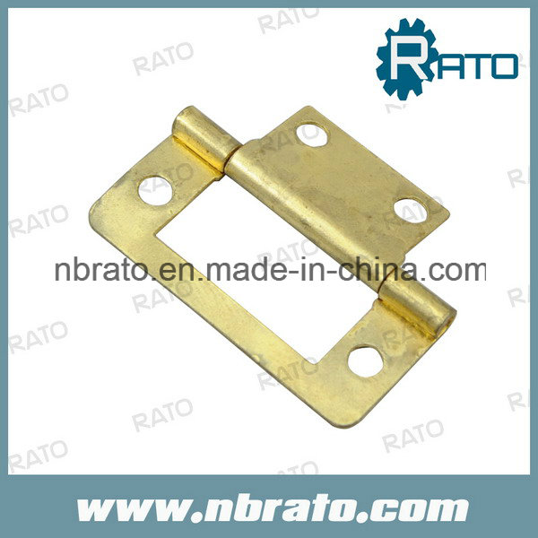 Small Brass Plated Cabinet Hinge