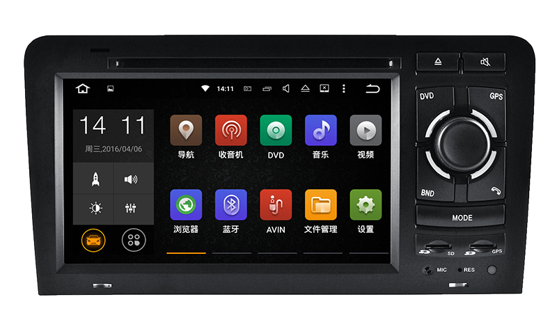 2016 The Newest Product Auto GPS DVD Player Hualingan 8796 Car Navigation for Audi A3/S3