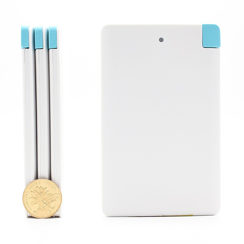 Ultra Thin Credit Card Powerbank Mini Portable Power Bank Charger 2600mAh