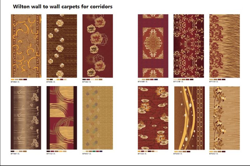 PP Heat Set Wilton Woven Wall to Wall Broad Loom Carpet