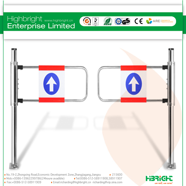 Automatic Manual Swing Turnstile Gate for Supermarket