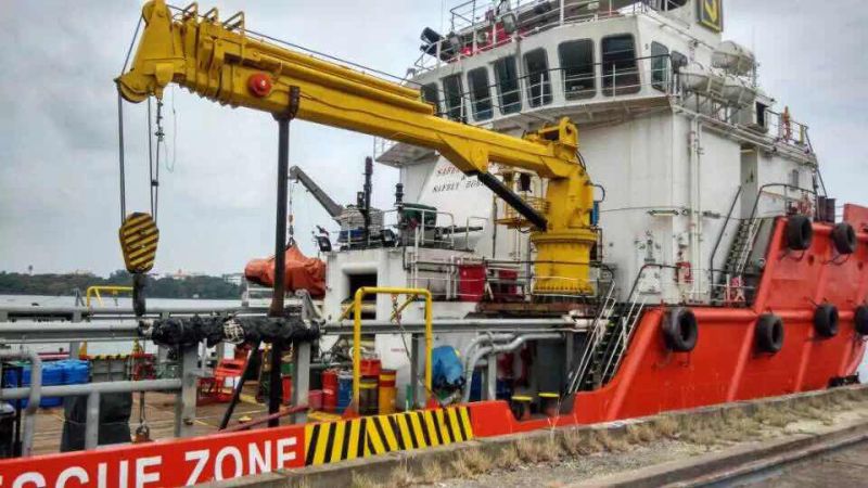 Heavy-Duty Hydraulic Marine Deck Crane