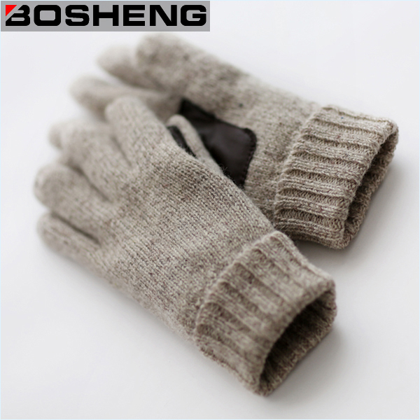 Men's Warm Winter Knitted Glove with Thermal Lining