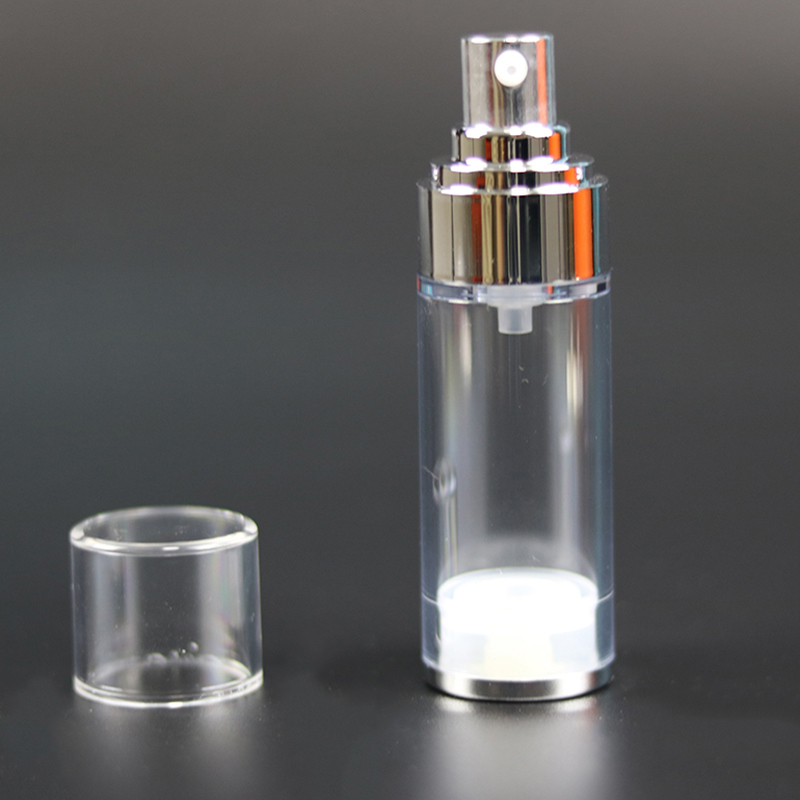 Pearl White Cosmetic Bottle with Airless Pump (NAB37)