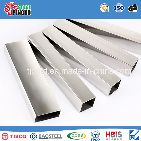 Stainless Steel Rectangular Pipe with Bright Polished