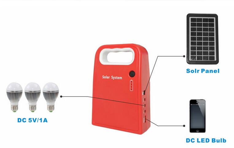 3W/9V Solar Lights, Solar Lighting Kit, Slar Home Lighting System