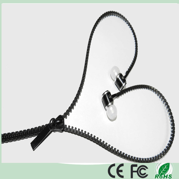 10% off Metal Stereo Zipper Earphone for iPhone Mobile Phone (K-916)