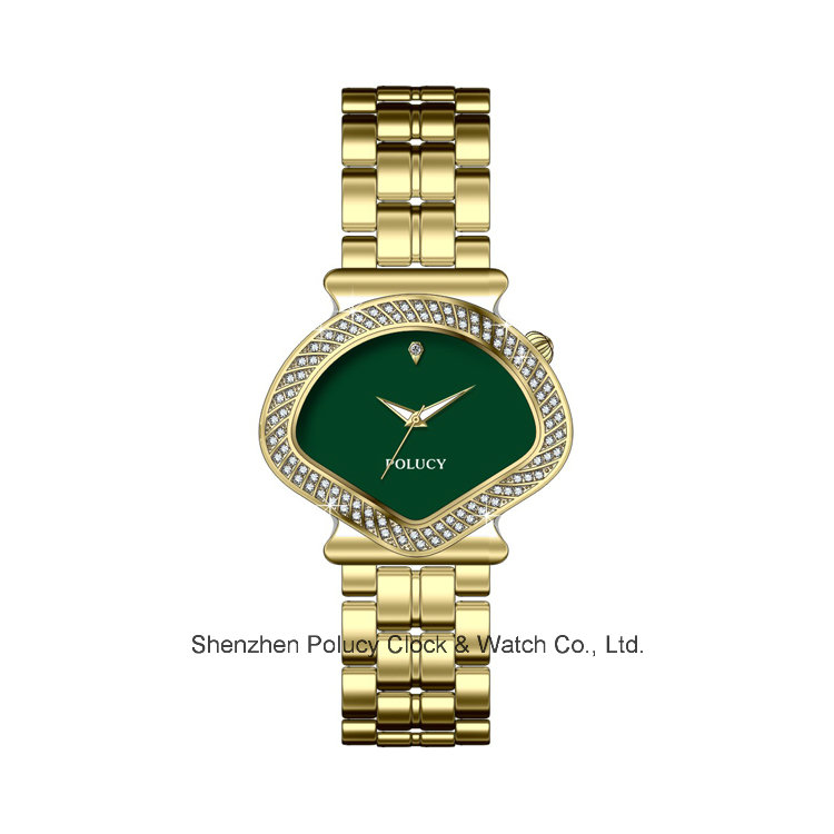 Wholesale Your Logo Custom Watches Sapphier Glass Watches with Fashion Jewelry Watch