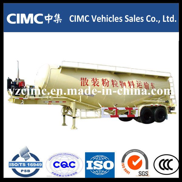 Cimc Tri-Axle 42cbm Cement Tanker Trailer for Oman