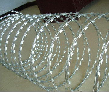 Hot Dipped Galvanized Concertina Razor Barbed Wire Coil