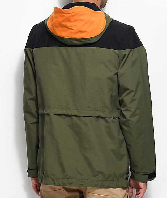 Olive Black Blaze Orange Winter Jacket