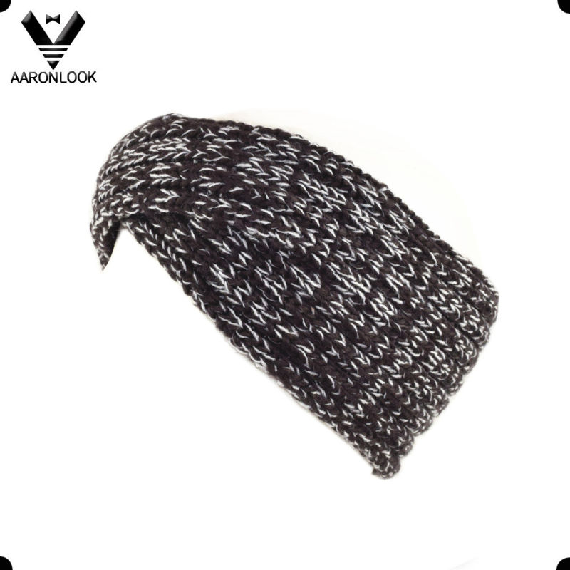 Fashion Melange Yarn Cross Knitting Winter Warm Hairband