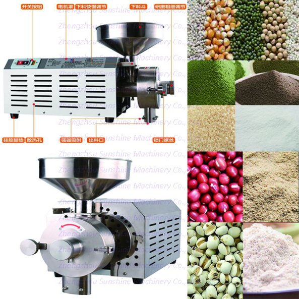 Chili Cocoa Bean Grinder Grain Wheat Grinding Machine Price