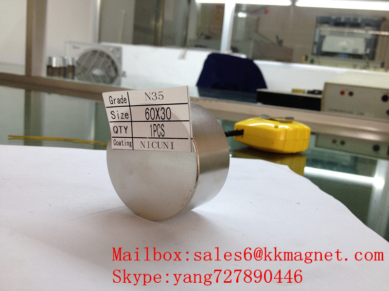 neodymium magnet water magnet 60X30 N35 60*30 N42 60*30