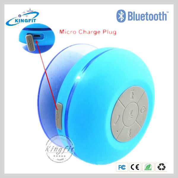 2015 Best Loudspeaker Bluetooth Speaker Waterproof Shower Speaker