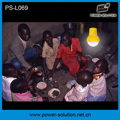 Qualified Portable Solar Light with Mobile Phone Charger and a Bulb