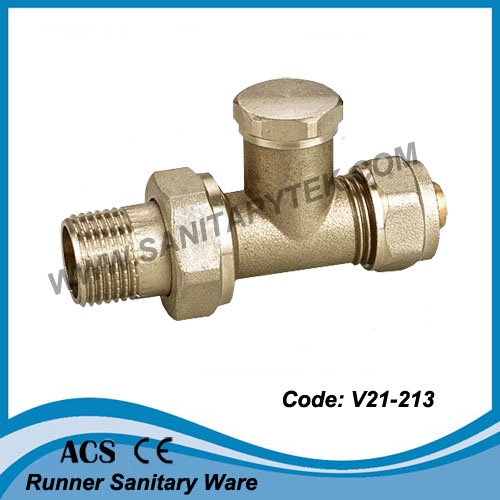 Straight Radiator Valve for Multilayer Pipe (V21-215)