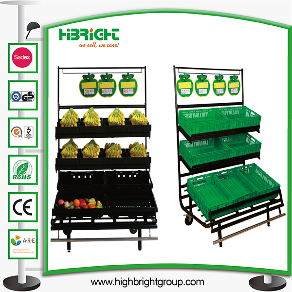 Supermarket Banana Display Rack with Banana Tray