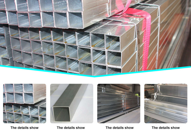 Accepted Customized Thick Wall Support ASTM A53 Galvanized Square Steel Pipe