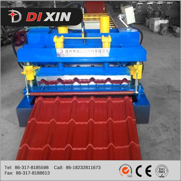 Glazed Tile Roofing Sheet Roll Forming Machine for Metal Corrugated Roof Panel