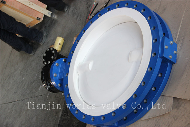 Full PTFE Coated U Section Butterfly Valve with Ce ISO Wras Approved (CBF04-TU01)