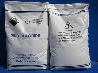 2016 High Quality of Zinc Chloride 98% Battery Grade