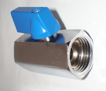 Polishing Chromed Brass Mini Ball Valve (AV1046)