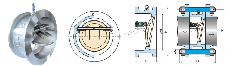 Naf Wafer Type Swing Type Tilting Check Valve