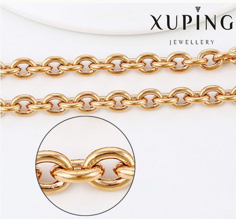 42925 Fashion Charm Sample 18k Gold-Plated Alloy Copper Imitation Jewelry Chain Necklace