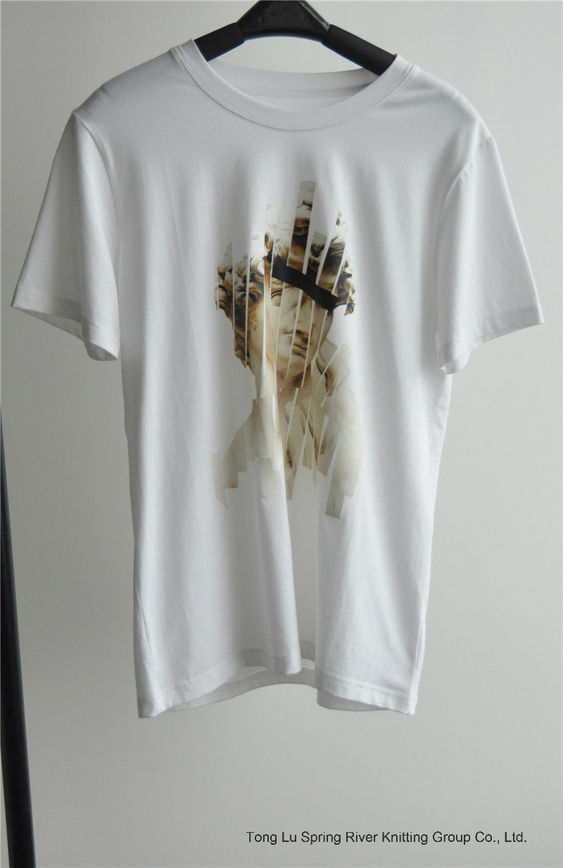 Men's Fashion Design Printed Cotton T-Shirt for Summer