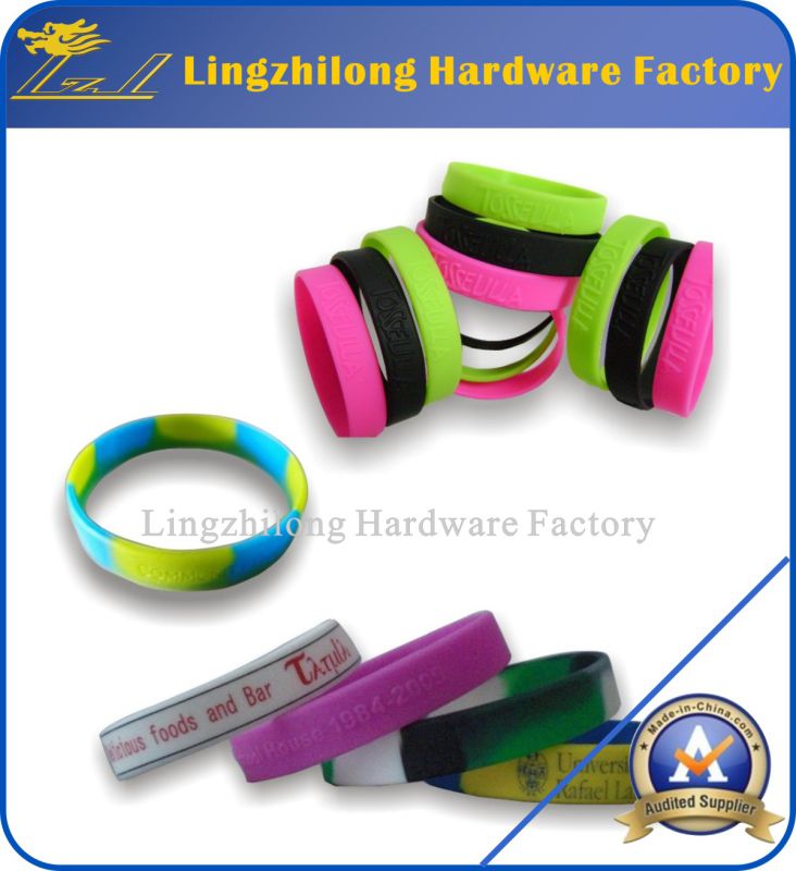 Wholesale Mixed Colors Blank Silicone Wristbands