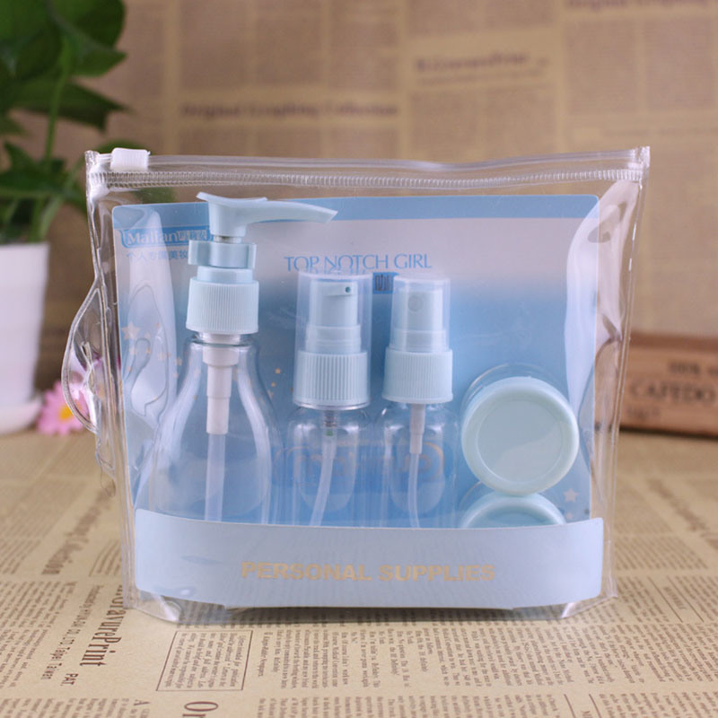Plastic Travel Set, Pump Sprayer Bottle, Cosmetic Jar (PT10)