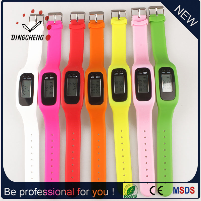 Digital Watches Pedometer Watch Ladies Wristwatch for Christmas (DC-001)
