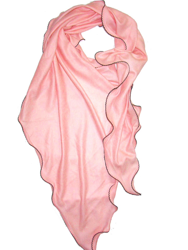 100%Cashmere Rolly Edge Fashion Shawl