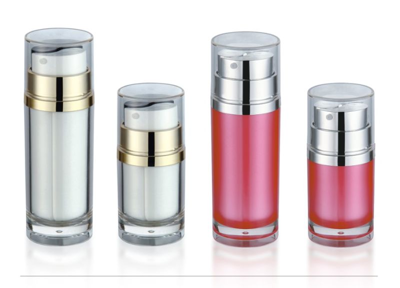 Acrylic Pink Airless Bottles for Cosmetic
