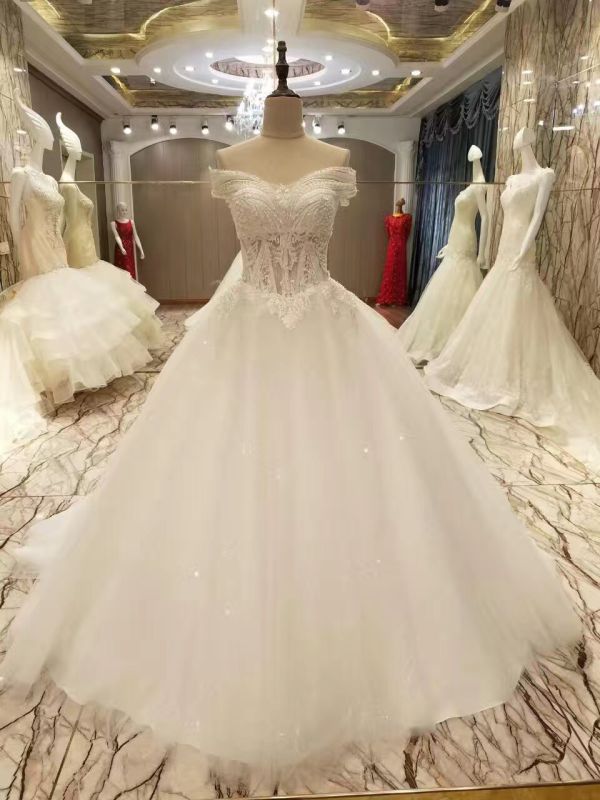 Princess/A Line Marriage in Stock Wedding Dresses