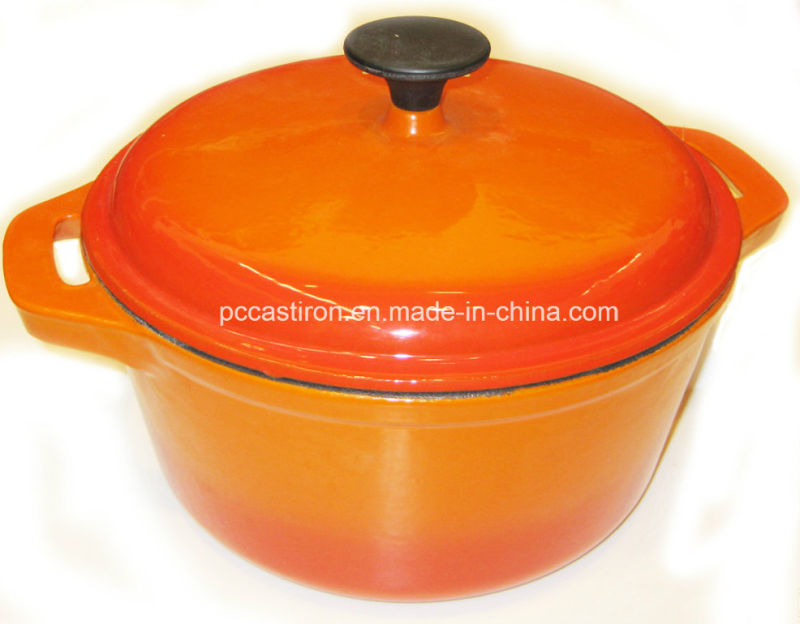 Blue Enamel Cast Iron Casserole Dia 25cm 21cm