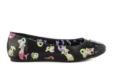 New Fshion Mermaid Printed Flat Causal Shoes (YF-10)