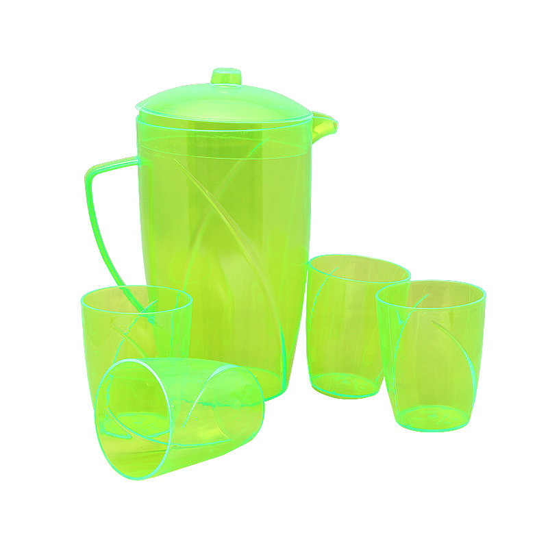 Character Useful Plasric Jug Set One Jug Four Cup