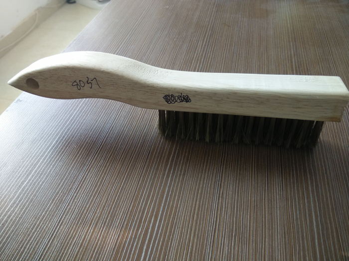 Pure Brass Wire Wood Handle Appliance Cleaning Brush (YY-543)