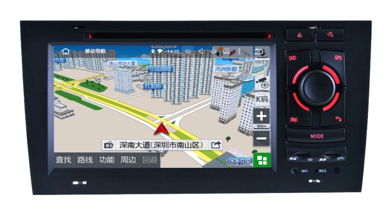2016 New Hualingan Factory Supply Android 5.1 HD 800*480car Multimedia Navigation System Car DVD for Audi A6/S6/RS6