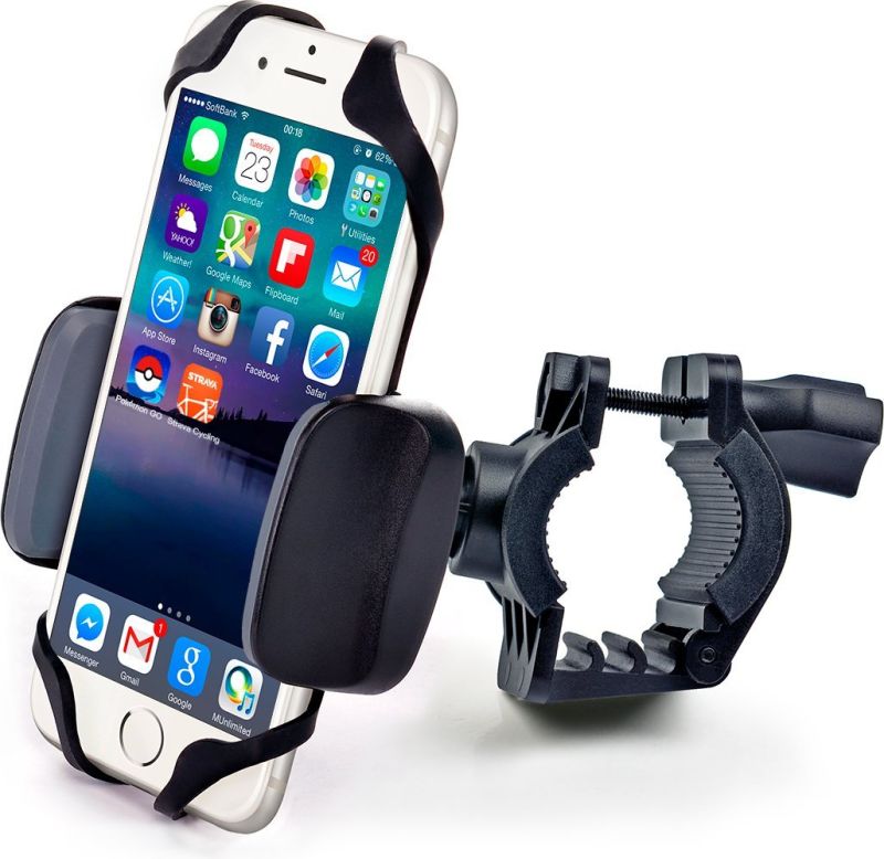 Bike & Motorcycle Cell Phone Mount - for iPhone 6 (5, 6s Plus) , Samsung Galaxy Note or Any Smartphone & GPS