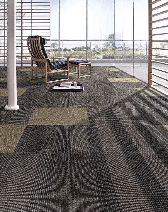 Nylon Commercial Modular Carpet Tiles with PVC Backing