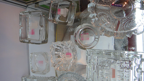 Clear Glass Ashtray Round Shaped Ashtray Tableware Glassware Kb-Hn01307