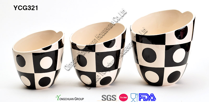 Porcelain Decorative Plant Pot Set for Wholesale