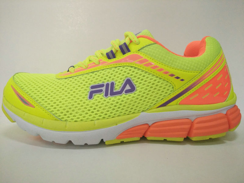 Bright Color Florescent Yellow Sports Footwear