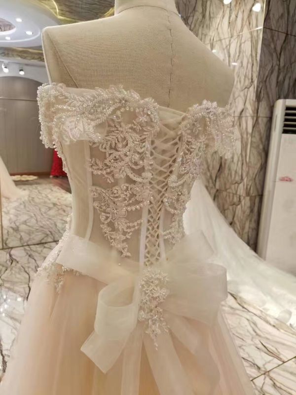 New Arrival 2017 Marriage Beading Bodice Wedding Dresses