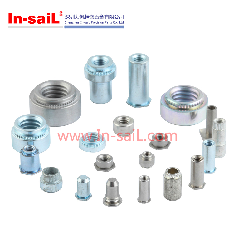 Carbon/Stainless Steel Hex Self Lock/Locking Nut, Self Clinching Flush Nut